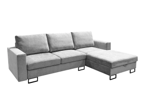 Narożnik prawy ARMANO z funkcją spania jasnoszary