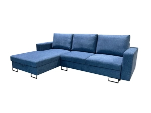 Narożnik lewy ARMANO z funkcją spania niebieski