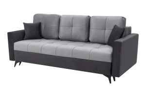 Sofa MODENA z funkcją spania szary 104x230 cm