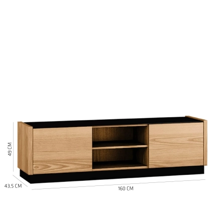 Szafka_RTV_pod_telewizor_INTO_ELEGANCE_ze_szklanym_blatem,_jesion_jasny_160_cm_(4)_KOD_GSINT000005291.webp