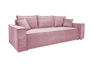 Sofa LOFTO z funkcją spania pudrowy róż 105x240 cm
