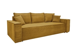 Sofa LOFTO z funkcją spania musztardowy 105x240 cm