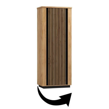 Szafa_jednodrzwiowa_prawa_GAMMEL_11_dąb_craft___czarna_78_cm_(4)_KOD_GSLAM011.webp