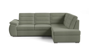 Narożnik prawy NOBLE z funkcją spania  193x120cm oliwkowa zieleń