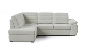 Narożnik lewy NOBLE z funkcją spania  193x120cm jasnoszary