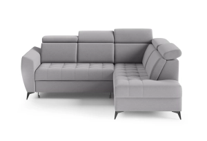 Narożnik prawy LIORA II z funkcją spania 194x123cm jasnoszary