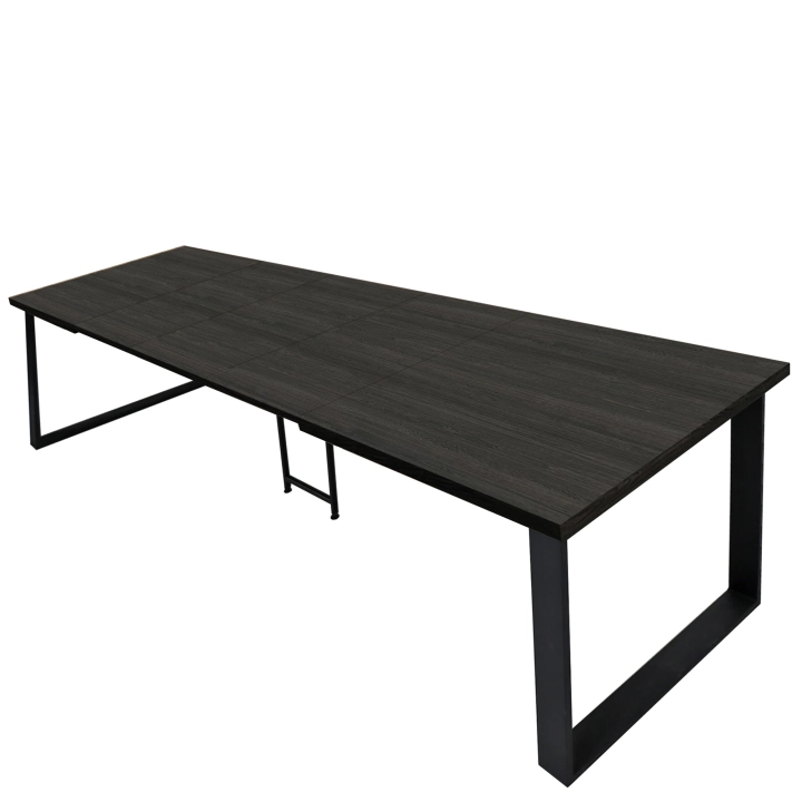loft-industrialny-stol-rozkladany-160-310cm-carbon-w-calosci-rozlozony.webp