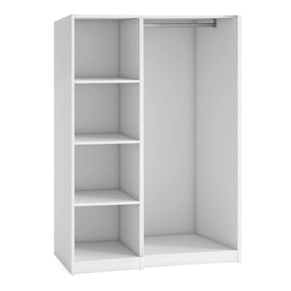 Szafa AGATA 14 trzydrzwiowa z lamelami i lustrami głęboka 125x210x58 cm dąb craft, czarne lamele uchwyty czarne, loft (kompletna)