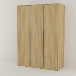 Szafa AGATA trzydrzwiowa 210x154cm głęboka (60cm) dąb cremona zestaw 109