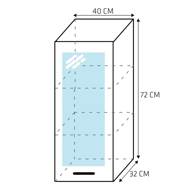 Szafka_kuchenna_wisząca_witryna_jednodrzwiowa_40cm_GLOSS_(1)_KOD_KKSW1D40+KFGSW1W40.webp