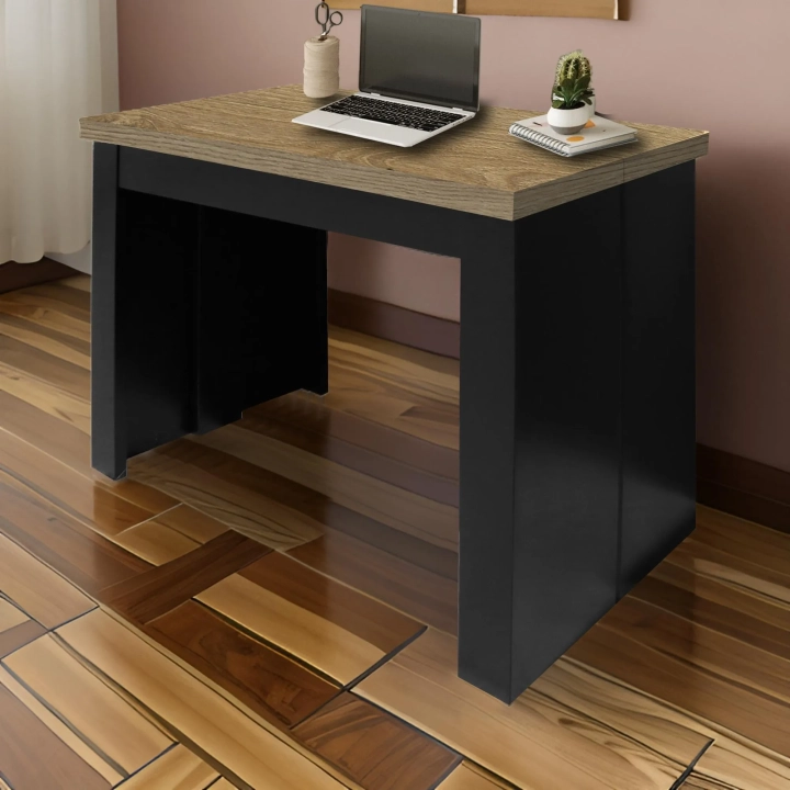 Stół_rozkładany,_konsolka_KORDIAN_52-252x90_cm_blat_dąb_evoke_przybrzeżny,_nogi_czarne_(1)_KOD_KRKON4WL009.webp