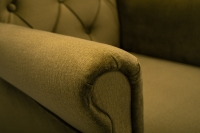 Fotel uszak wypoczynkowy do salonu oliwkowy FOAL