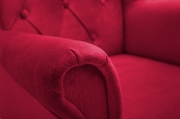 Fotel uszak wypoczynkowy do salonu czerwony FOAL