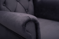 Fotel uszak wypoczynkowy do salonu czarny FOAL