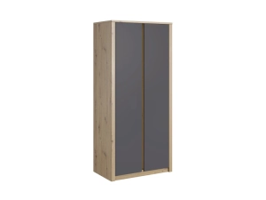 Szafa dwudrzwiowa NOYA 90cm dąb artisan/szary