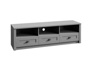 Szafka RTV z trzema szufladami ALBERO 158cm szary