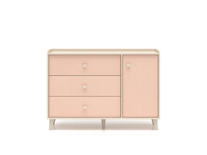 komoda-jednodrzwiowa-z-trzema-szufladami-MILENA-120cm-millenial-pink-piasek-pustyni.webp