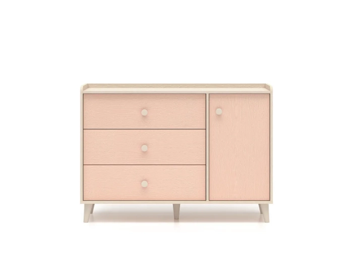 komoda-jednodrzwiowa-z-trzema-szufladami-MILENA-120cm-millenial-pink-piasek-pustyni.webp
