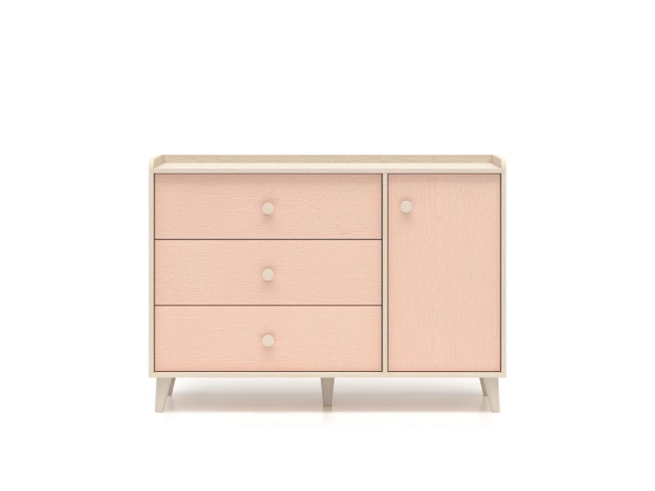 komoda-jednodrzwiowa-z-trzema-szufladami-MILENA-120cm-millenial-pink-piasek-pustyni.webp