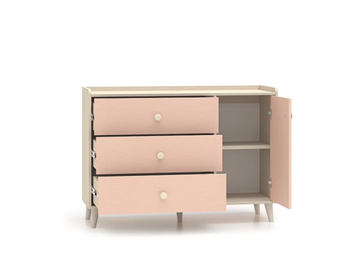 komoda-jednodrzwiowa-z-trzema-szufladami-MILENA-120cm-millenial-pink-piasek-pustyni2.webp