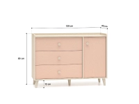 komoda-jednodrzwiowa-z-trzema-szufladami-MILENA-120cm-millenial-pink-piasek-pustyni3.webp