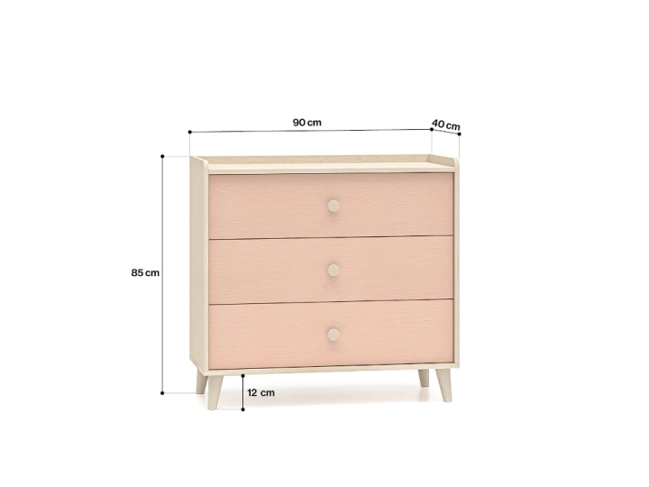 komoda-z-trzema-szufladami-MILENA-90cm-millenial-pink-piasek-pustyni4.webp