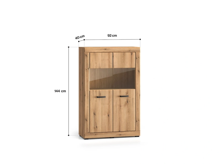 Witryna 92cm VENEZIA dąb evoke
