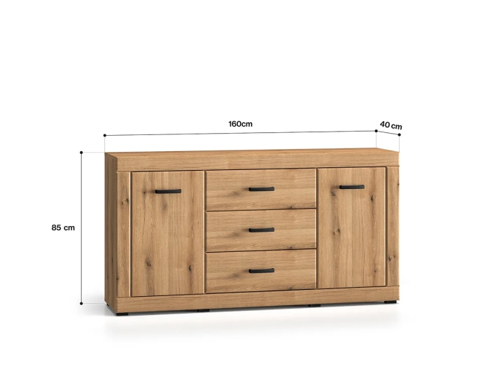 Komoda 85cm VENEZIA dąb evoke