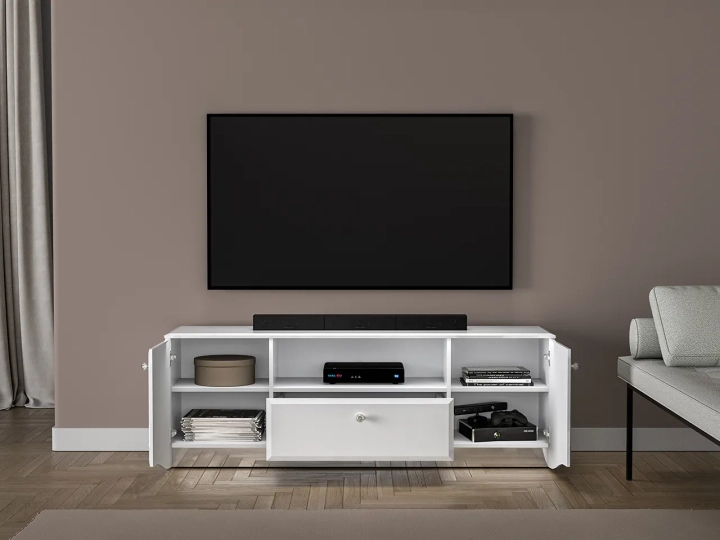 Szafka RTV 56cm x 160cm GLACIA biały