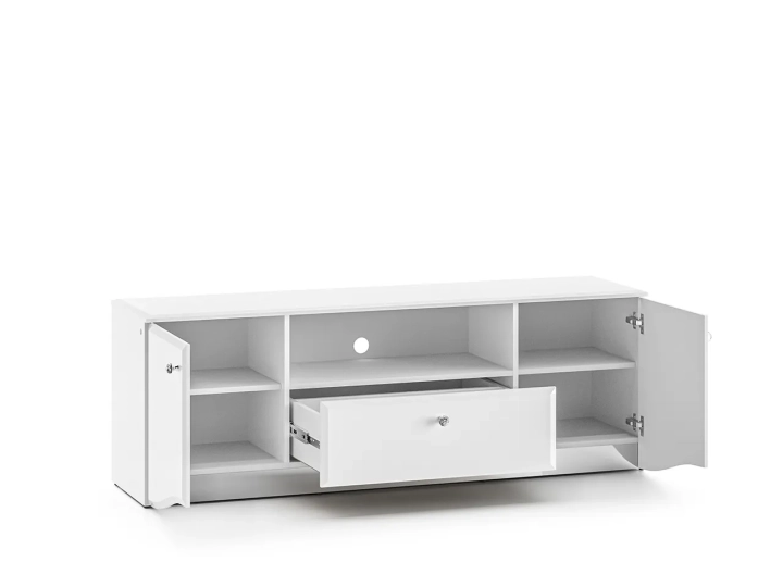 Szafka RTV 56cm x 160cm GLACIA biały