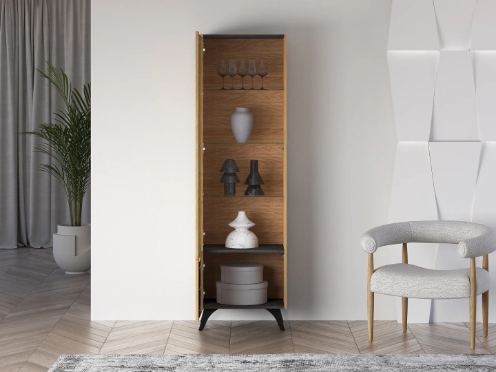 Witryna 190cm OAKEN dąb baltic dune