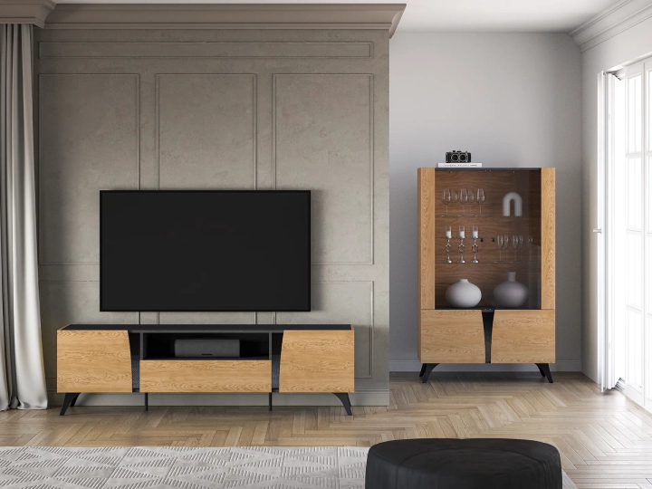 Szafka RTV 52cm x 180cm OAKEN dąb baltic dune