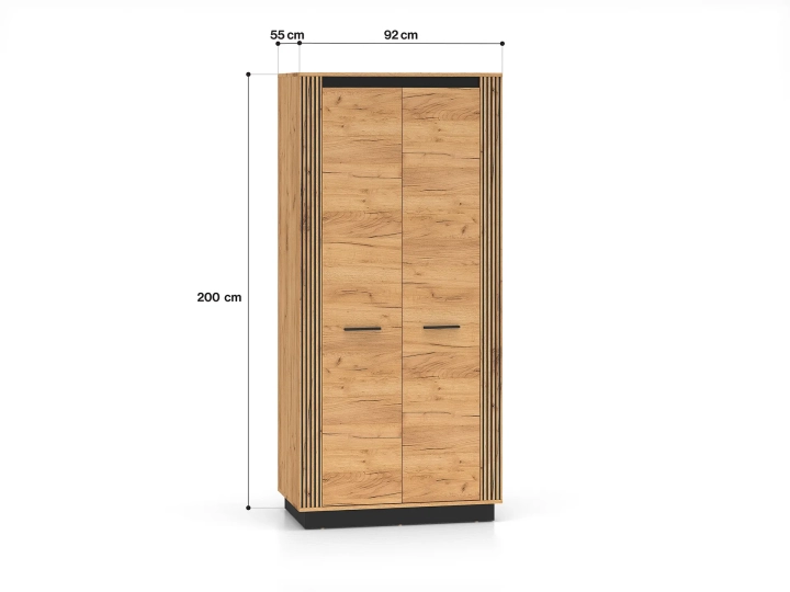 Szafa dwudrzwiowa 210cm ORIN dąb craft