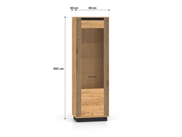 Witryna 200cm ORIN dąb craft
