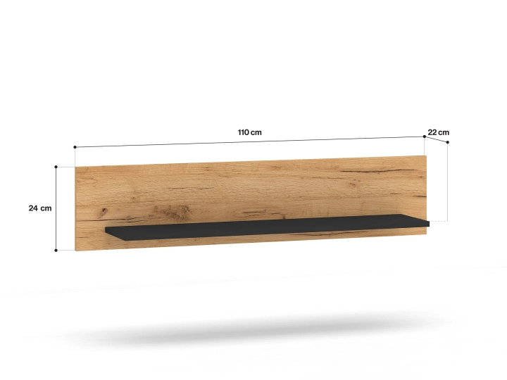 Półka 110cm ORIN dąb craft