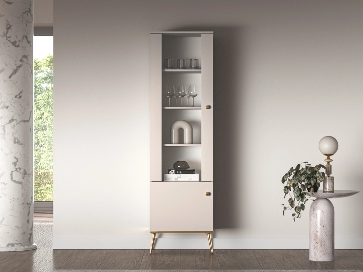 Witryna LUMINA 190 cm kaszmir