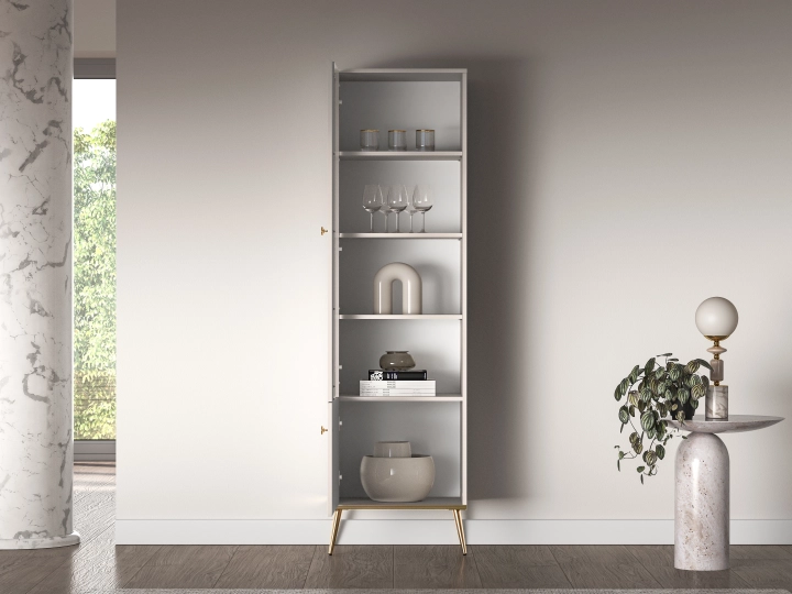 Witryna LUMINA 190 cm kaszmir