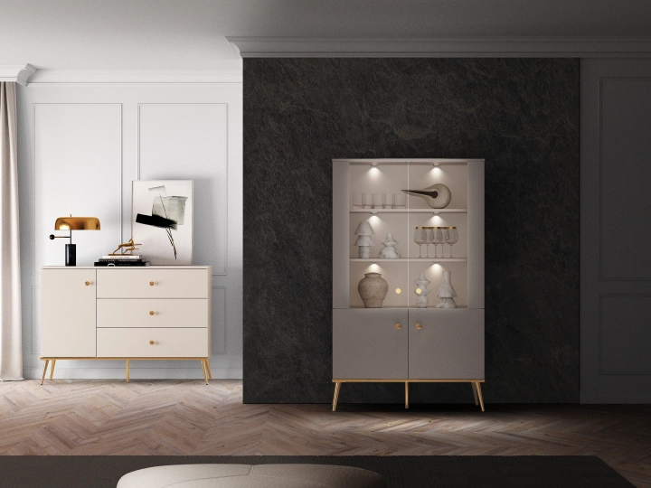 Witryna LUMINA 152 cm kaszmir