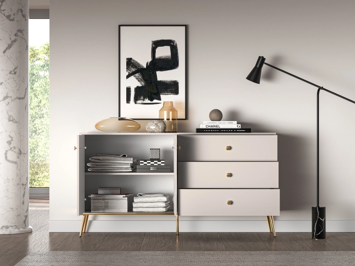 Komoda LUMINA 85 cm x 160 cm kaszmir