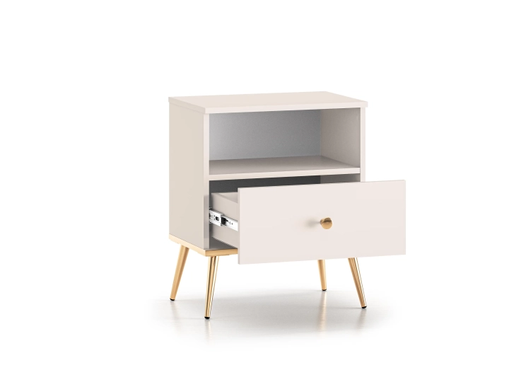 Szafka nocna LUMINA 50 cm x 54 cm kaszmir