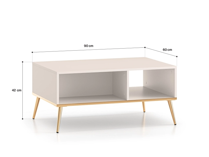 Stolik LUMINA 60 cm x 90 cm kaszmir