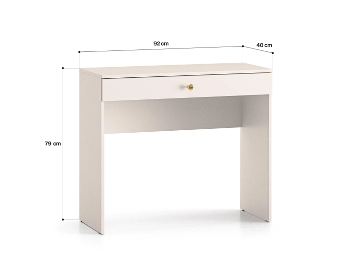 Toaletka LUMINA 79 cm x 92 cm kaszmir