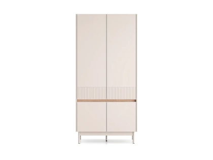 Szafa TIVON dwudrzwiowa 193 cm kaszmir + dąb cremona