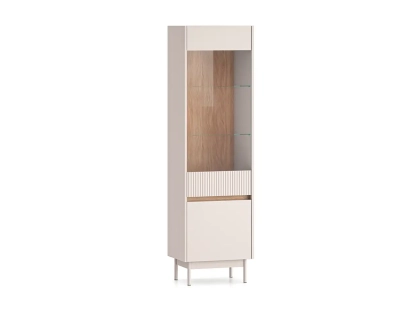 Witryna TIVON 192 cm kaszmir + dąb cremona