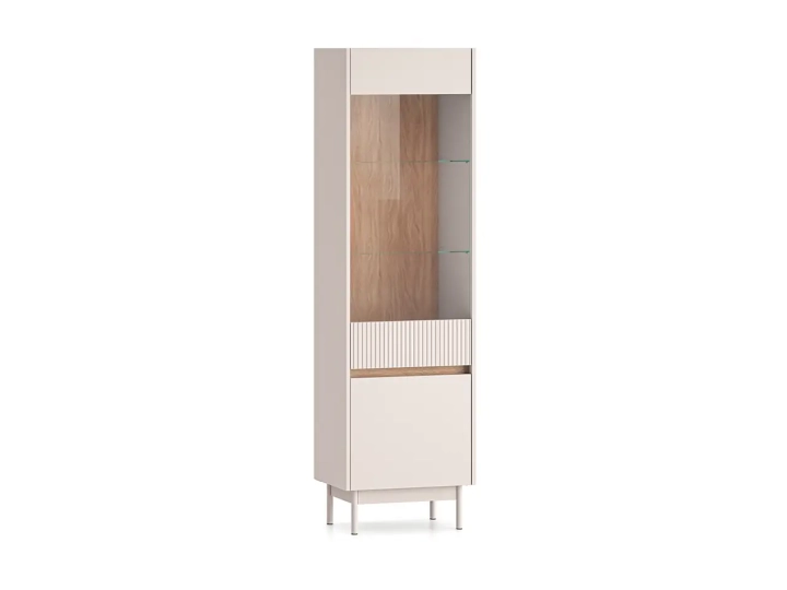 Witryna TIVON 192 cm kaszmir + dąb cremona