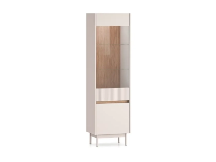 Witryna TIVON 192 cm kaszmir + dąb cremona