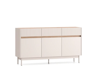 Komoda TIVON 85 cm x 154 kaszmir + dąb cremona