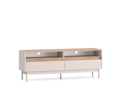 Szafka RTV TIVON 55 cm x 154 kaszmir + dąb cremona