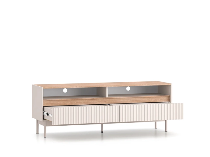 Szafka RTV TIVON 55 cm x 154 kaszmir + dąb cremona
