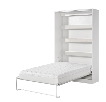 Półkotapczan pionowy MODUS 120cm biały + uczwyty czarne